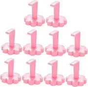 10pcs Nail Practice Holder Pushers Nails Nail Display Stand Nail Tips Rack Polish Nail Tip Rings Nail Tip Storage Stand Magnetic Manicure Stickers Cuticle Kit Tips False Pvc