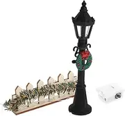 Toddmomy Miniature Garden Decor Mini Fence Street Lamp for Fairy Garden Dollhouse Accessories