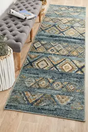 Rug Culture Blue Runner Rug