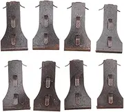 Brick Hook Clips for Wall Hanging, Metal Mount on Brick Without Drilling Concrete Wall Picture Hangers Fastener Removable Non Marking Siding Hook for Outside Home Decor 8Pcs