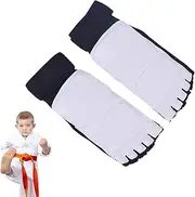 Taekwondo Hand and Foot Protector | Magic Tape Taekwondo Gloves Foot Protector | Breathable Taekwondo Foot Guard, MM-A Adult Child Hand Foot Protector, Half Finger Boxing Gloves