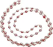 Tofficu Evil Eye Charm Chain Stainless Steel Linking Chain for Craft Beads DIY Jewelry Making Necklaces Bracelets Corrosion Resistant Practical Design