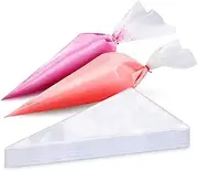 iDopick Disposable Piping Bags, Anti Burst Icing Piping Pastry Bags for Frosting, Ideal for Cakes and Cookies Decoration Supplies, Anti Burst and Non-Slip Thicken Cake Decorating Bags (Large)