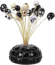 CLISPEED Car Diffuser Skull Head Ornament Essential Oil Car Air Freshener Durable and Design Easy Installation for Dashboard Decor Aromatherapy