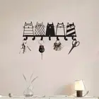 Cute Coat Rack Metal Key Hook Rack Hanging Coats Hats Towels Keys