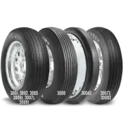 Mickey Thompson Tyre ET Front Drag 27.5 x 4.0-17 Bias-Ply Tubeless Solid White L