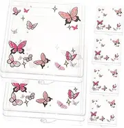 OHPHCALL 6pcs Press Nails Storage Case Nail Pieces Organizer Manicure Organiser Storage Box Accessories Holder Portable