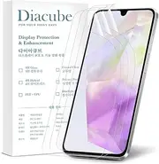 [Diacube] 3-Pack for Samsung Galaxy A35 Flexible TPU-EPU Screen Protector [Not Glass] [0.1S Fingerprint Unlock] [Real-Time Self-Healing] HD Clear, Unbreakable, Bubble Free Easy Installation with