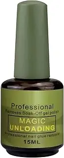 15ml Nail Gel Remover UV Gel Nail Polish Remover Professional Crack Off Cosmetic Supplies Non-Irritating Professional Pedicure Tool Gentle Soak Off Solution Hands Maintrance Supplies
