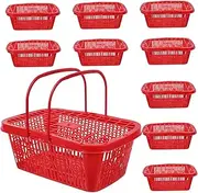 VANZACK 10Pcs Plastic Berry Baskets with Lid Vented Garden Containers for Picking Strawberries Raspberries Blueberries for Summer Fruit Harvesting and Storage