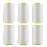 6 Rolls Heavy Duty Spool Sewing Thread for Bags Stitcher Closer