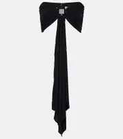 [Christopher Esber] Christopher Esber Bezel Quartz draped crop top AU 12 black