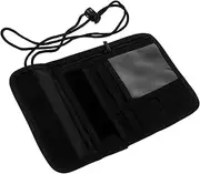 [Generic] Travel Neck Wallet Pouch for Cards Cash Documents Lanyard Holder for Outdoor Activities Travel Needs Versatile Neck Storage Bag for Men Women