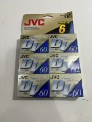 NEW SEALED - 6 PACK - JVC 60 DVC MiniDV DVM60ME - Digital Video Cassette