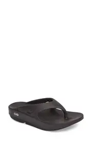 Oofos Gender Inclusive OOriginal Sandal in Black at Nordstrom, Size 10 Women's