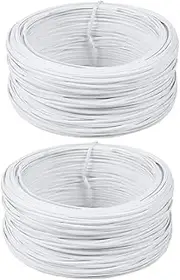 ibasenice Garden Wire Roll 2 Rolls of PVC Coated Wire Versatile for Household Construction