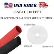 3:1 Ratio Heat Shrink Tubing with Glue Shrinkable Connection Waterproof Kit US