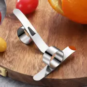 Steel Finger Fruit Peeler Stainless Orange Hanging Ring Efficient