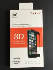 Premium Quality 3 D Full Screen Cover Tempered Glass Black For iPhone 7 Plus