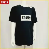 在飛比找Yahoo!奇摩拍賣優惠-日本男装 EDWIN 新品 男 5L号 黒色 圓領T恤 Lo