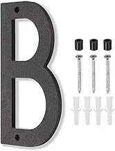 uxcell 10 Inch House Number, House Address Numbers Sign Large Floating Modern with Screws for Outside Door Wall Street, Black, B