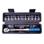 Torque Wrench Set 15Pcs1/4" 2-24Nm Bike Allen Key Tool Socket Spanner Repair Kit