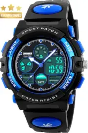 Kids Sports Watch Waterproof Analog Digital LED Alarm Stopwatch Multi-Function