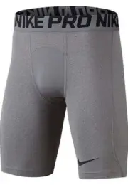 Nike Big Boy's Baselayer Tight Training Shorts Carbon Heather Size Small