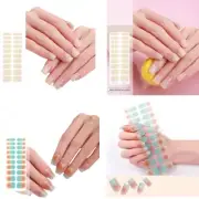 Semi Cured Nails Polish Stickers Gels Nails Stickers Gels Strips for Woman