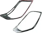 TDTAPN Chrome Head Light Cover Compatible for Toyota Land Cruiser 2010-2013 Compatible for Prado 150 FJ150 2011 2012 ABS lamp Cover