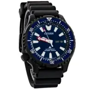 Citizen Promaster Diver Mens Black ION Stainless Automatic Watch NY0158-09L