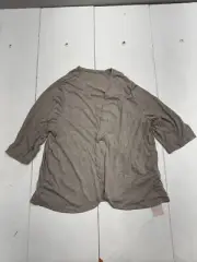 Emery Rose Light Brown Open Front Long Sleeve Cardigan Womens Size 2XL