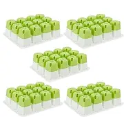 Seedling Starter Trays Reusable, Plant Cultivation Hole Pot, Indoor Plant Growing Germination Pots Set of 5, Flower Sprouting Container for Gardening