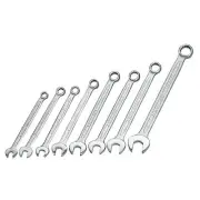 Draper Long Metric Combination Spanner Set 8 Piece 8-17mm Bi Hexagon Ring 13710