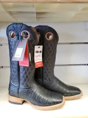 Ariat Men's Caiman Croc Belly Western Boot wide Square Toe reg. $600