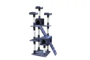 YES4PETS 180 cm Cat Scratching Post Tree W ladder-Grey