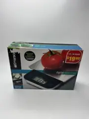 Emerson 11LB/5KG Digital Food Scale Battery-Powered Tempered Glass Platform