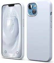 elago Liquid Silicone Case Compatible with iPhone 13 Case (6.1"), Premium Silicone, Full Body Protection - 3 Layer Shockproof Phone Cover, Anti-Scratch Soft Microfiber Lining (Light Blue)