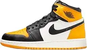 Nike Kids Air Jordan 1 Retro High OG GS Basketball Shoe, Taxi/Black/Sail, 5.5 Big Kid