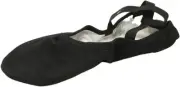 Bloch Dance Men's Performa Stretch Canvas Split Sole Ballet 12.5, Black