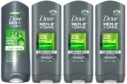 Dove Men+Care Extra Fresh Micro Moisture Refreshing Body &Face Wash 13.5oz-4Pack