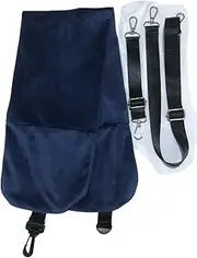 WUISOLQP Convenient Travel Filling Neck Pillow for Long-Distance Travel Polyester Neck Pillow for Traveling On Plane, Navy Blue
