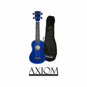 Axiom Spectrum Soprano Beginner Ukulele - Blue with Bag