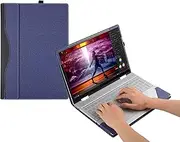 New Case Cover for 14-inch Lenovo IdeaPad Slim 5 14IRL8/14ABR8/14IAH8 & IdeaPad 5 14IRU9/14AHP9/14IMH9 & Yoga Slim 7 14IMH9 Laptop, PU Leather Bag Notebook PC Protective Sleeve (Dark Blue)