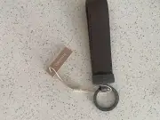 Oroton Wrist Strap Keyring Cedar
