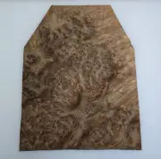 Walnut Burl Wood Veneer, 14.25” W x 18.25 “ L , Raw No Backing, 1/42” Thick