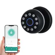 Smart Door Lock - 4-in-1 Keyless Entry Door Knob with Fingerprint, Keypad, AP...