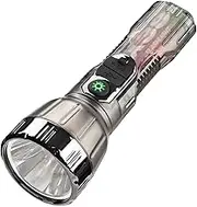 Solar Rechargeable Torch, Portable LED Lamp for Camping Hiking and Travel, USB Rechargeable Torch Adjustable for Survivalism Fishing Hunting Outdoor Safety Boating and Ple Activities
