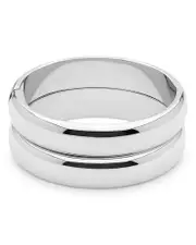 Ettika Polished Stacked Bangle Bracelets, Set of 2
