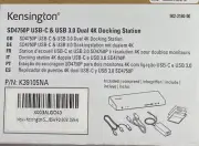 Kensington sd4750 usb-c & usb3.0 Dual 4k docking station Brand new
